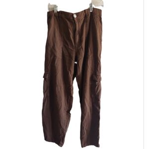 Pilcro Linen Anthropologie Brown Casual Pants